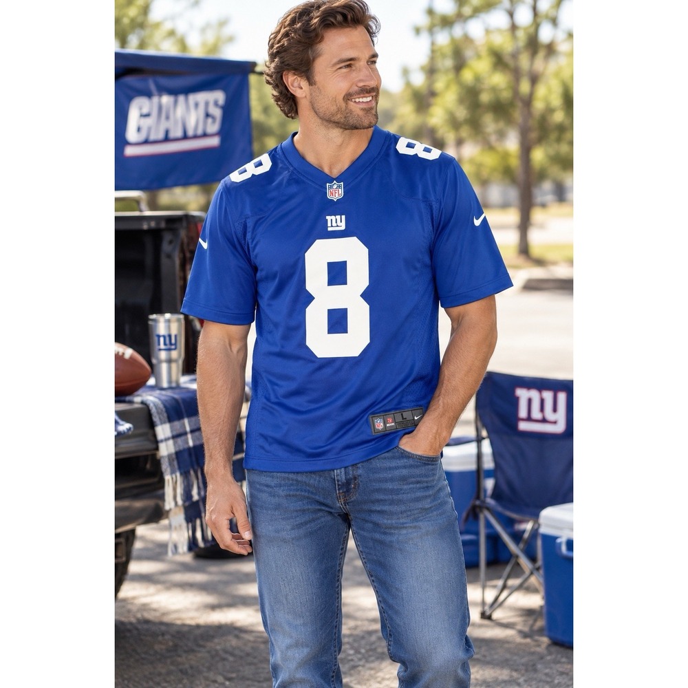 Nike Daniel Jones #8 New York Giants NFL On Field Jersey Men's Large Blue